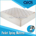 AC-1010 high ending luxry double layer pocket spring mattress with comfortable and soft Wool Knitting fabric